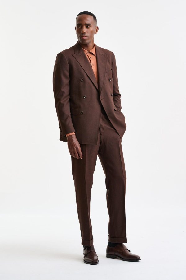 Medium Brown 100% Wool Soho Suit
